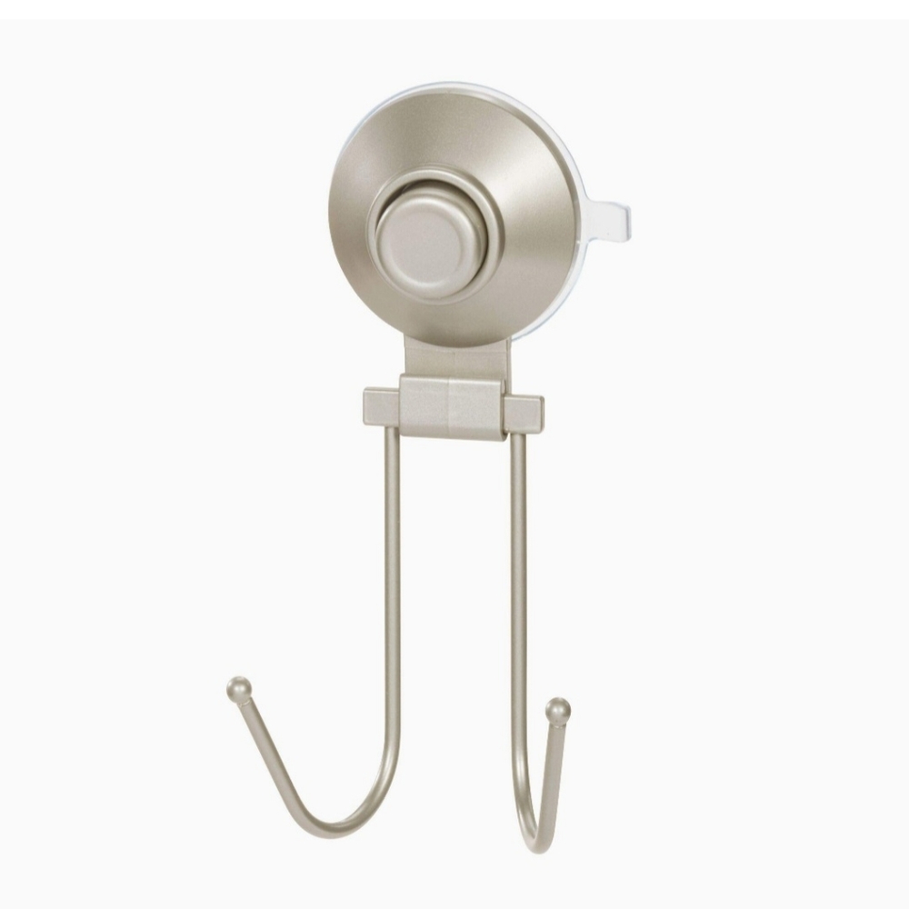 Shower Suction 🚿 double hook silver